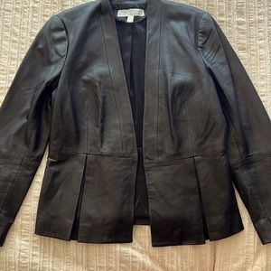 Emerson Rose Leather Blazer